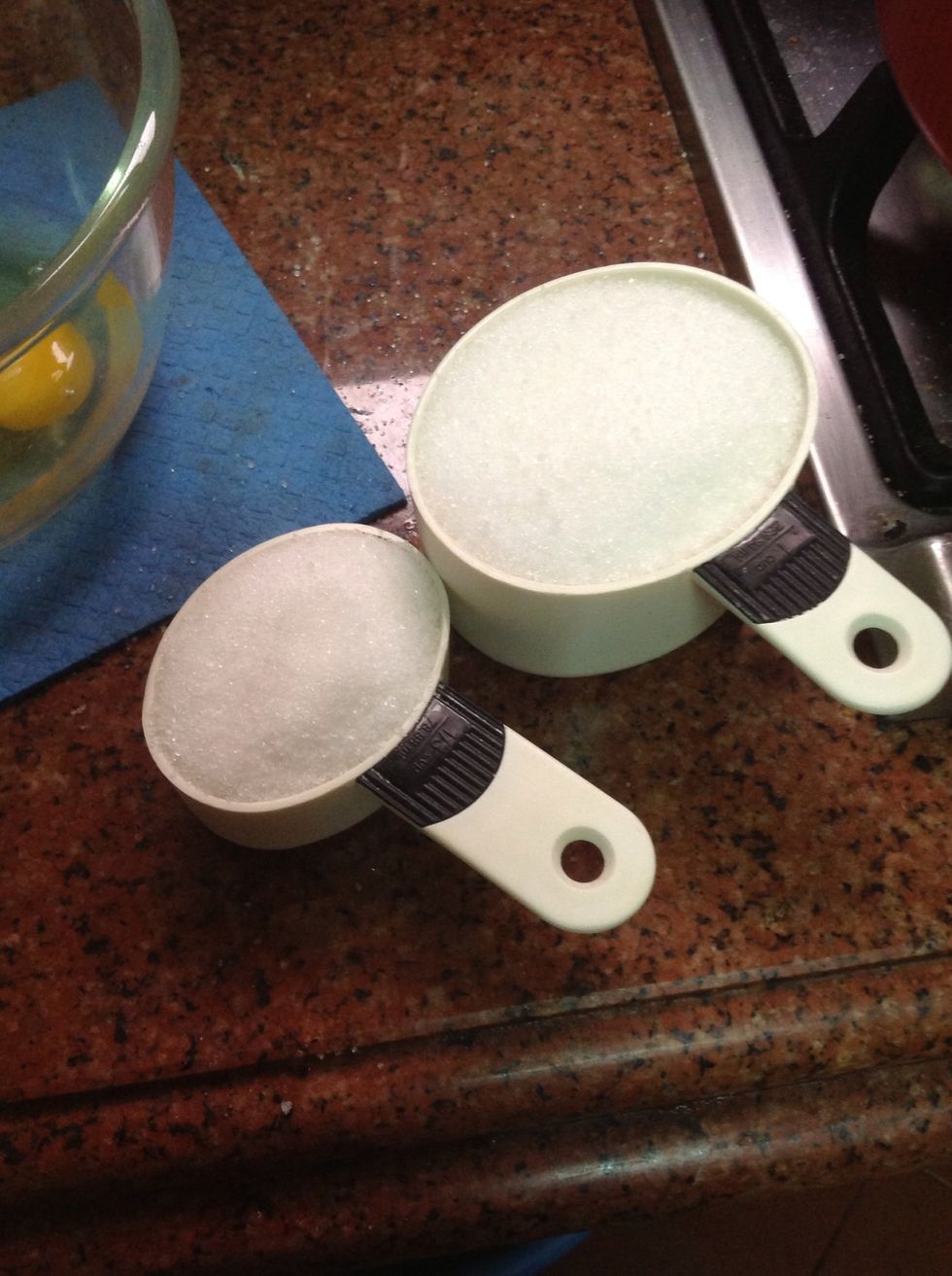 add 1 1/3 cup of granulated sugar .