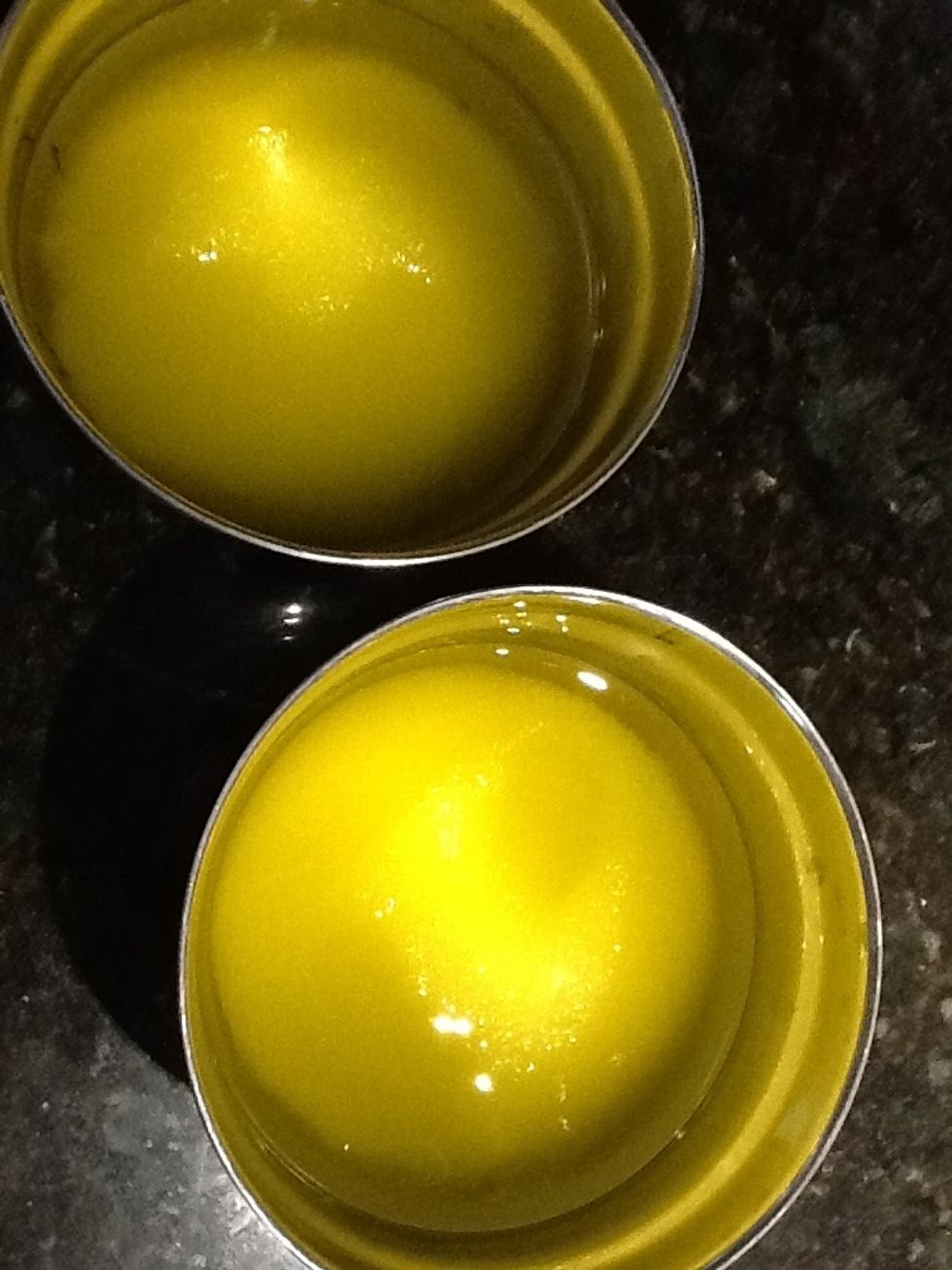 Add 1/2 cup extra virgin olive oil to each bowl