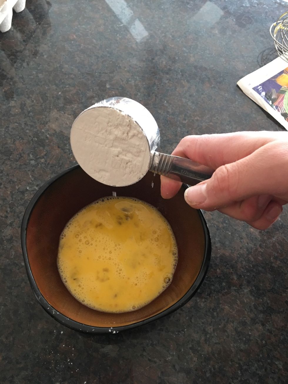 Add 1/2 cup flour.