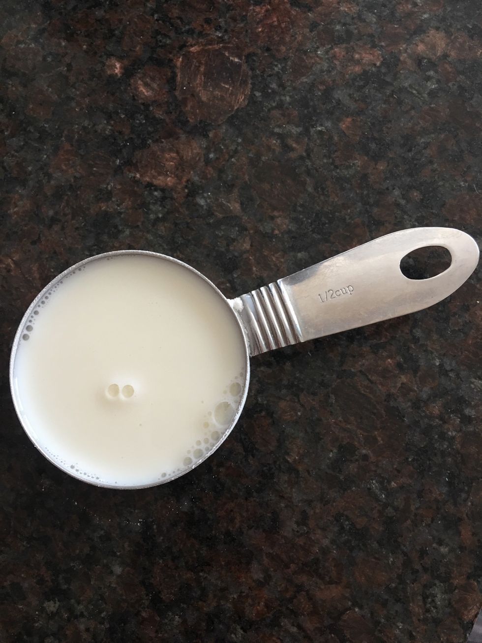 Add 1/2 cup milk.
