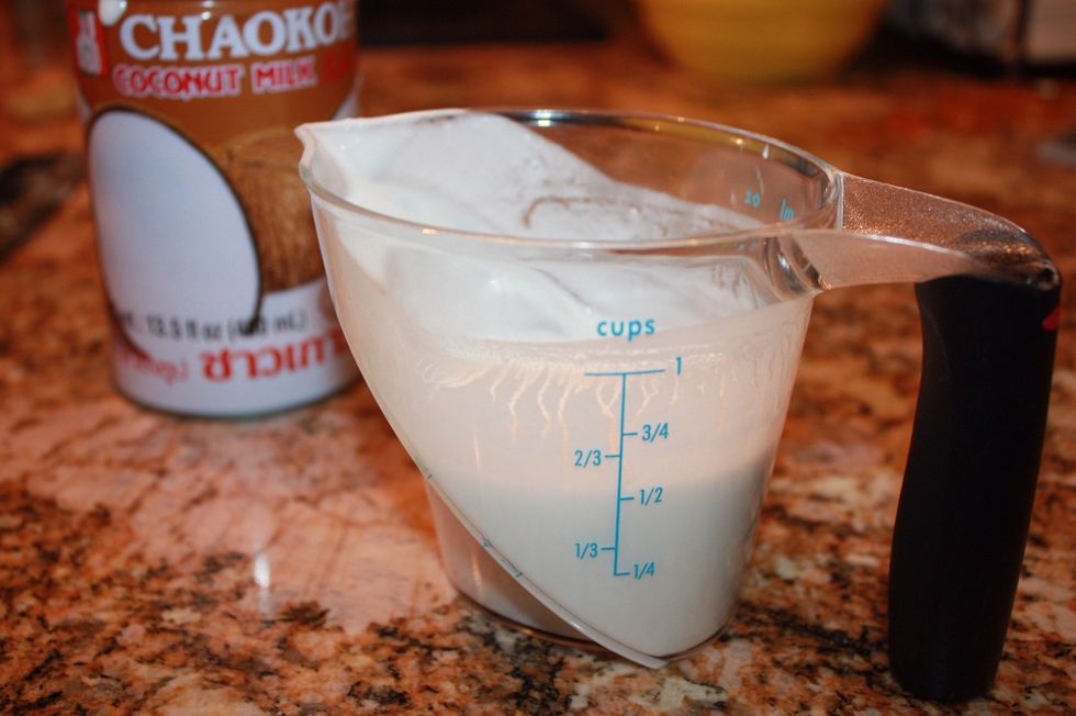 Add 1/2 cup of coconut milk