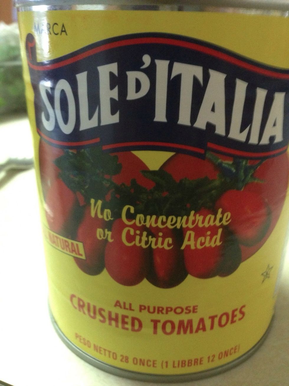 Add 1/2 cup of crushed tomatoes.