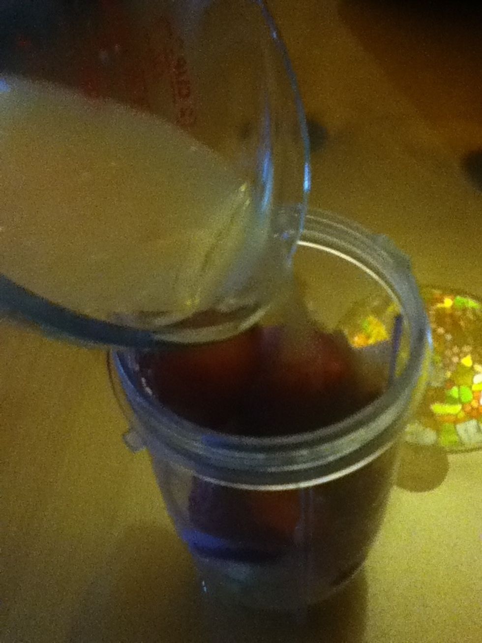 Add 1/2 cup of grapefruit juice.
