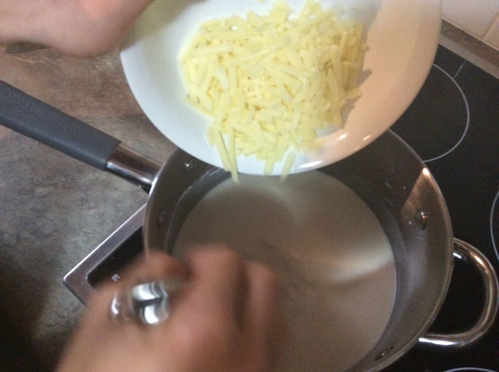 Add 1/2 cup of grated cheese
