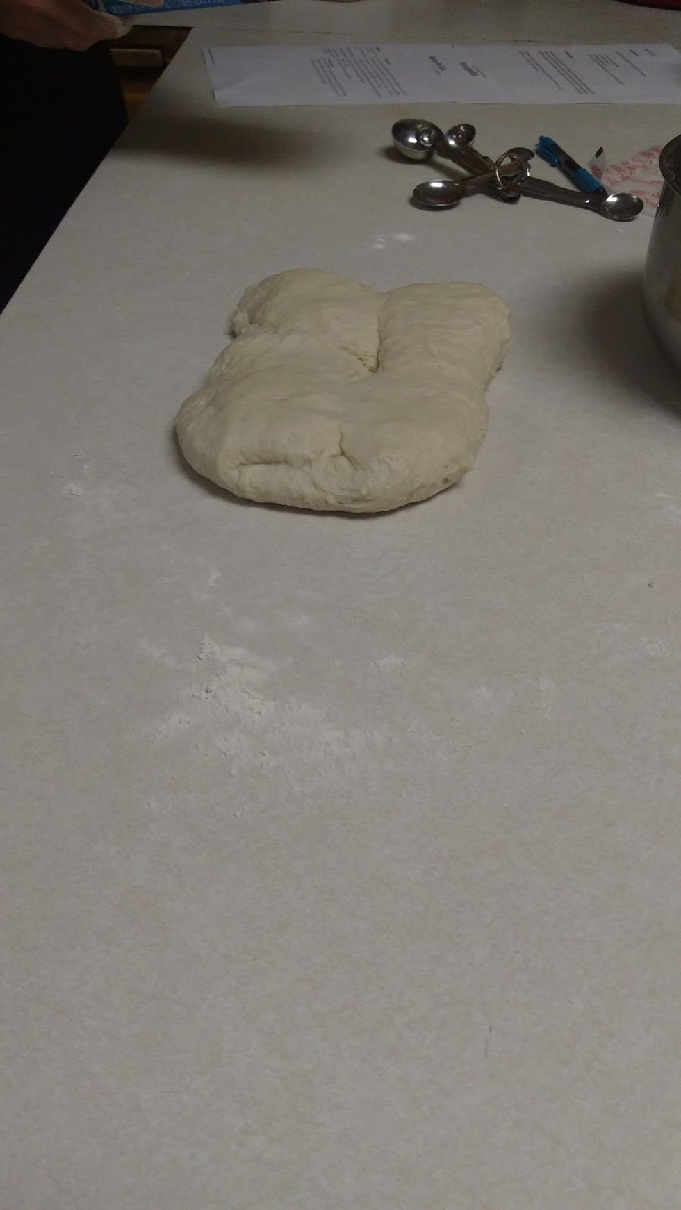 Add 1/2 cup of ice water, adding more water if it is still dry. Continue this until dough come together in clumps. Then chill the dough.