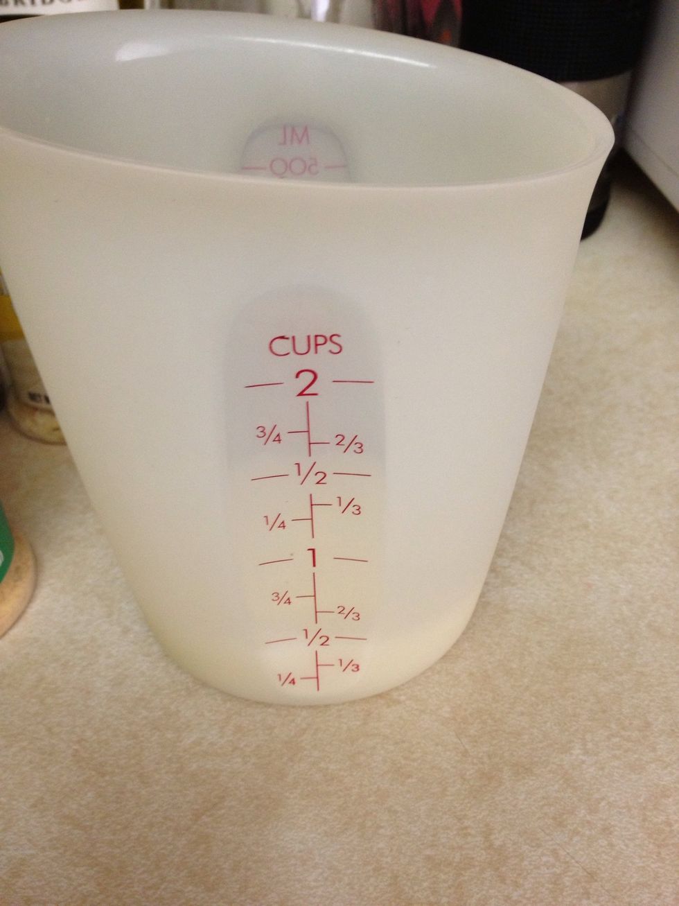 Add 1/2 cup of milk.