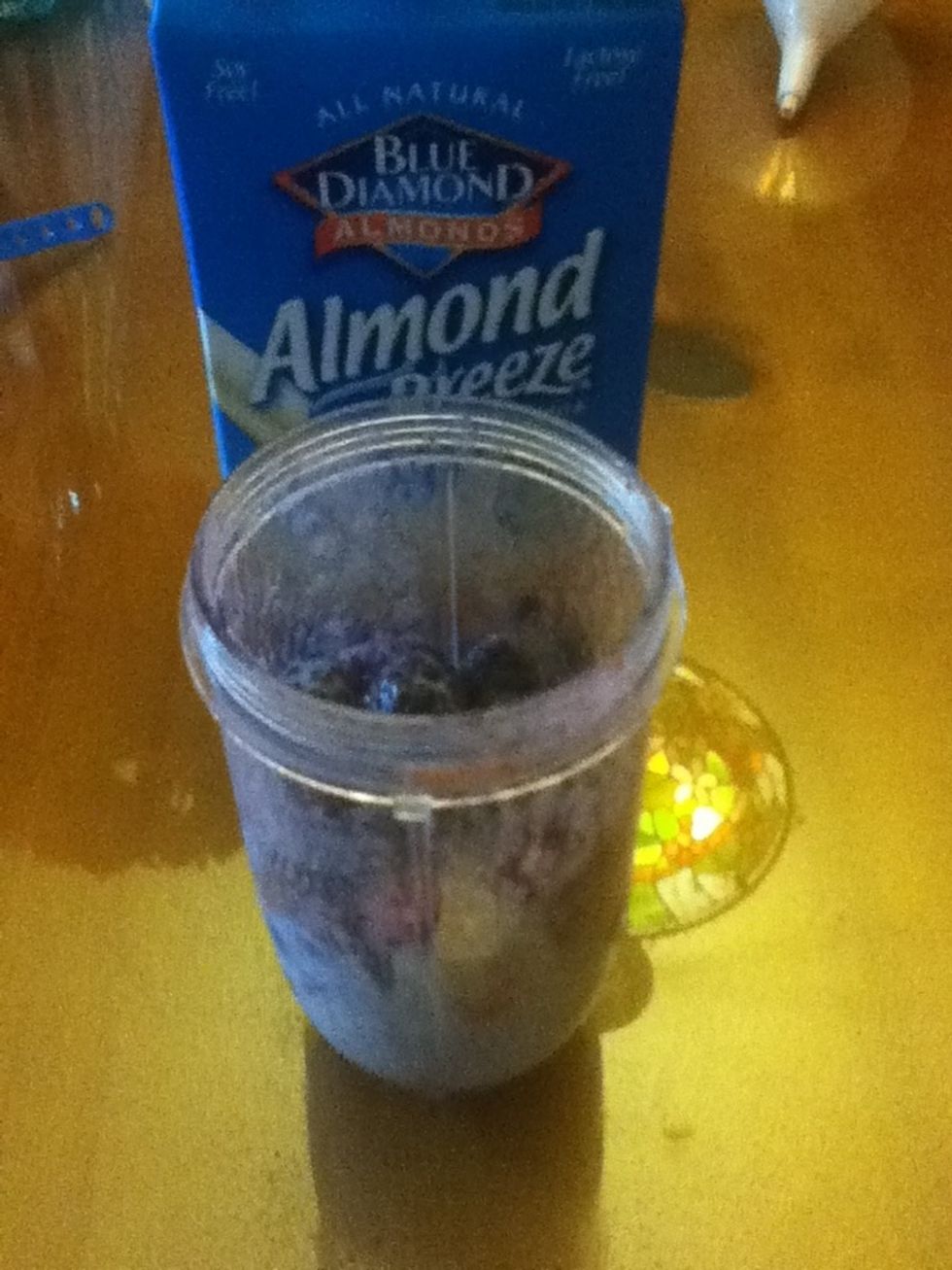 Add 1/2 cup of Vanilla Almond Milk.