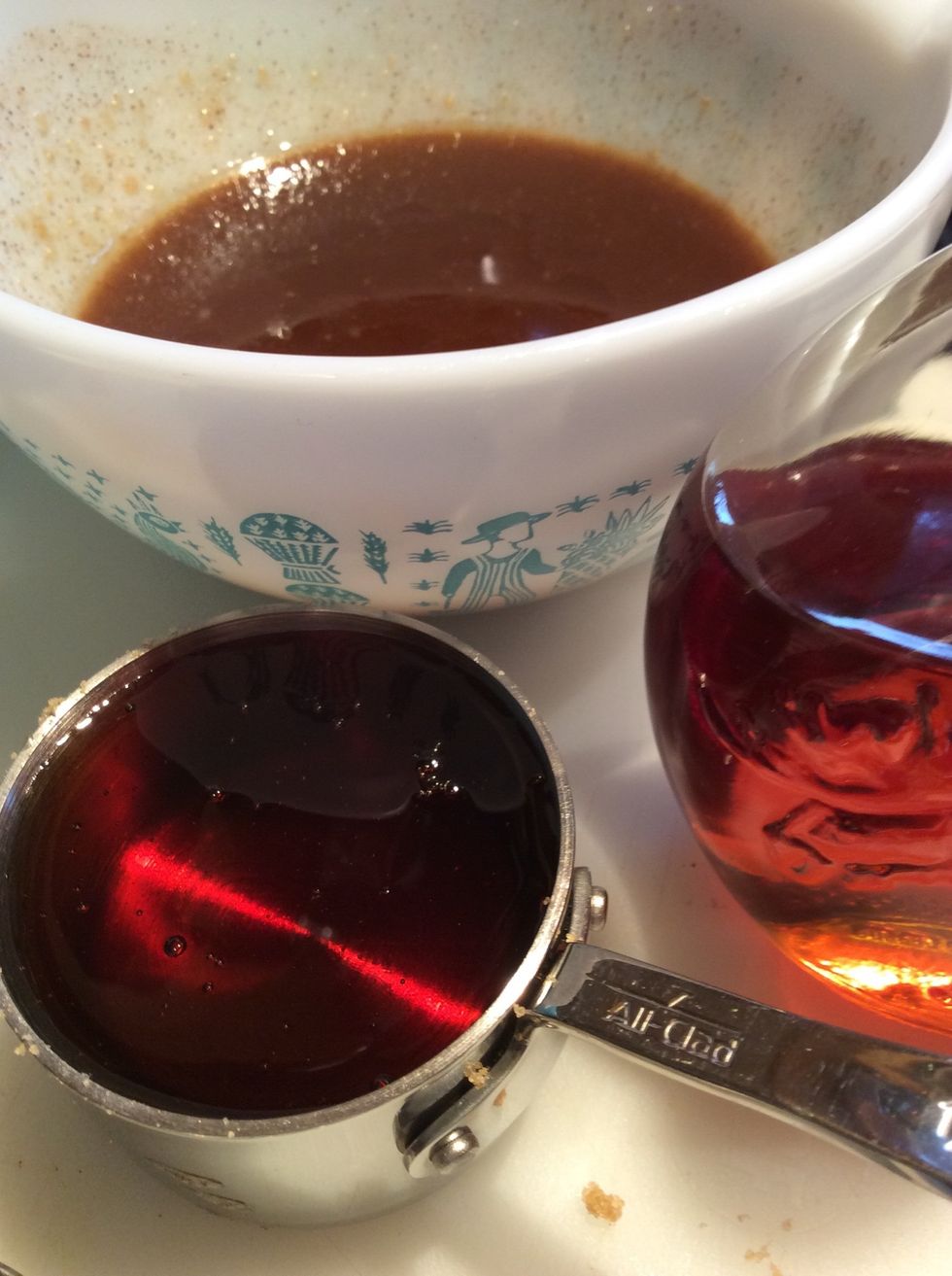 Add 1/2 cup pure maple syrup.