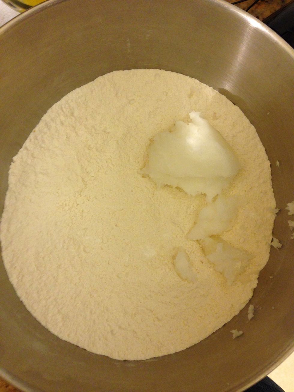 Add 1/2 cup virgin coconut oil. If you can't find coconut oil you can use shortening instead. Trust me it is worth finding the coconut oil.