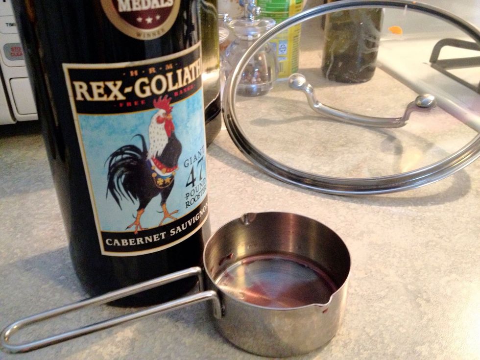 Add 1-2 cups red wine to sauce.