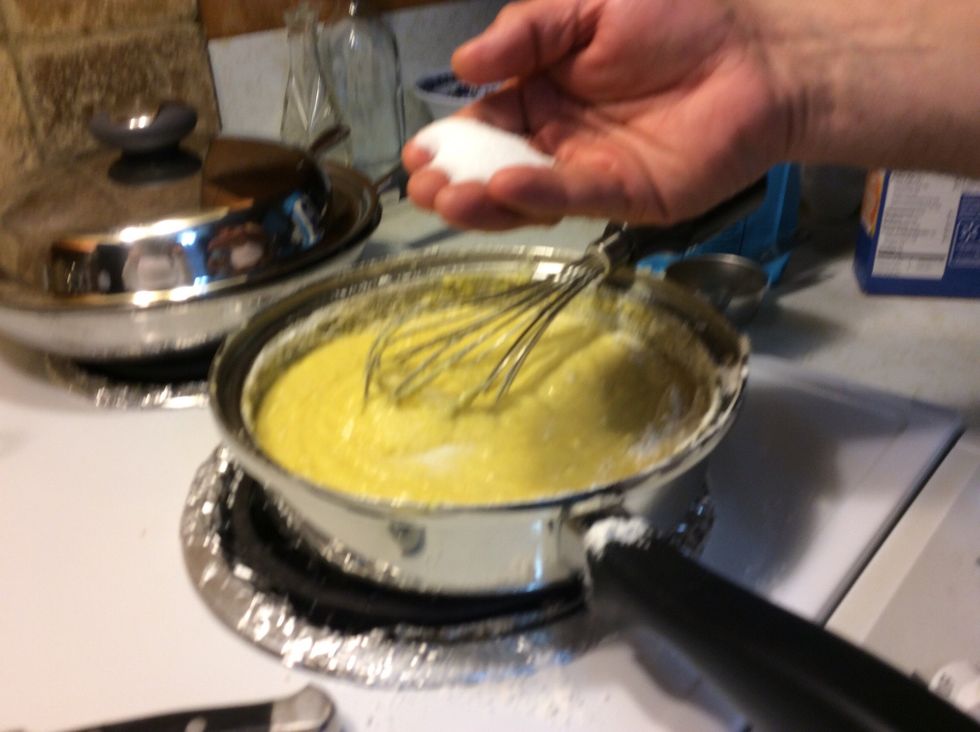 Add 1/2 of teaspoon of salt