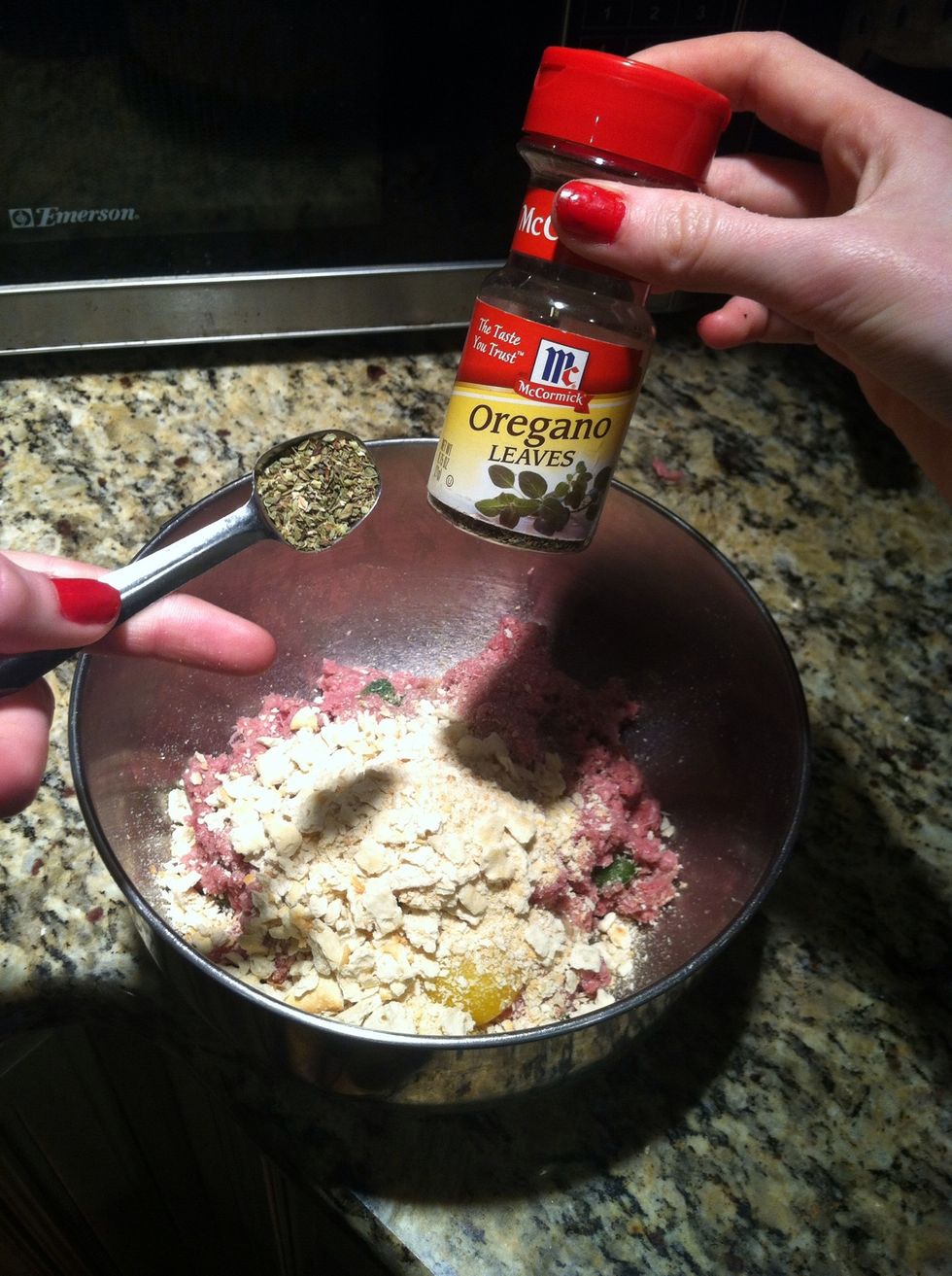 Add 1/2 tablespoon of oregano