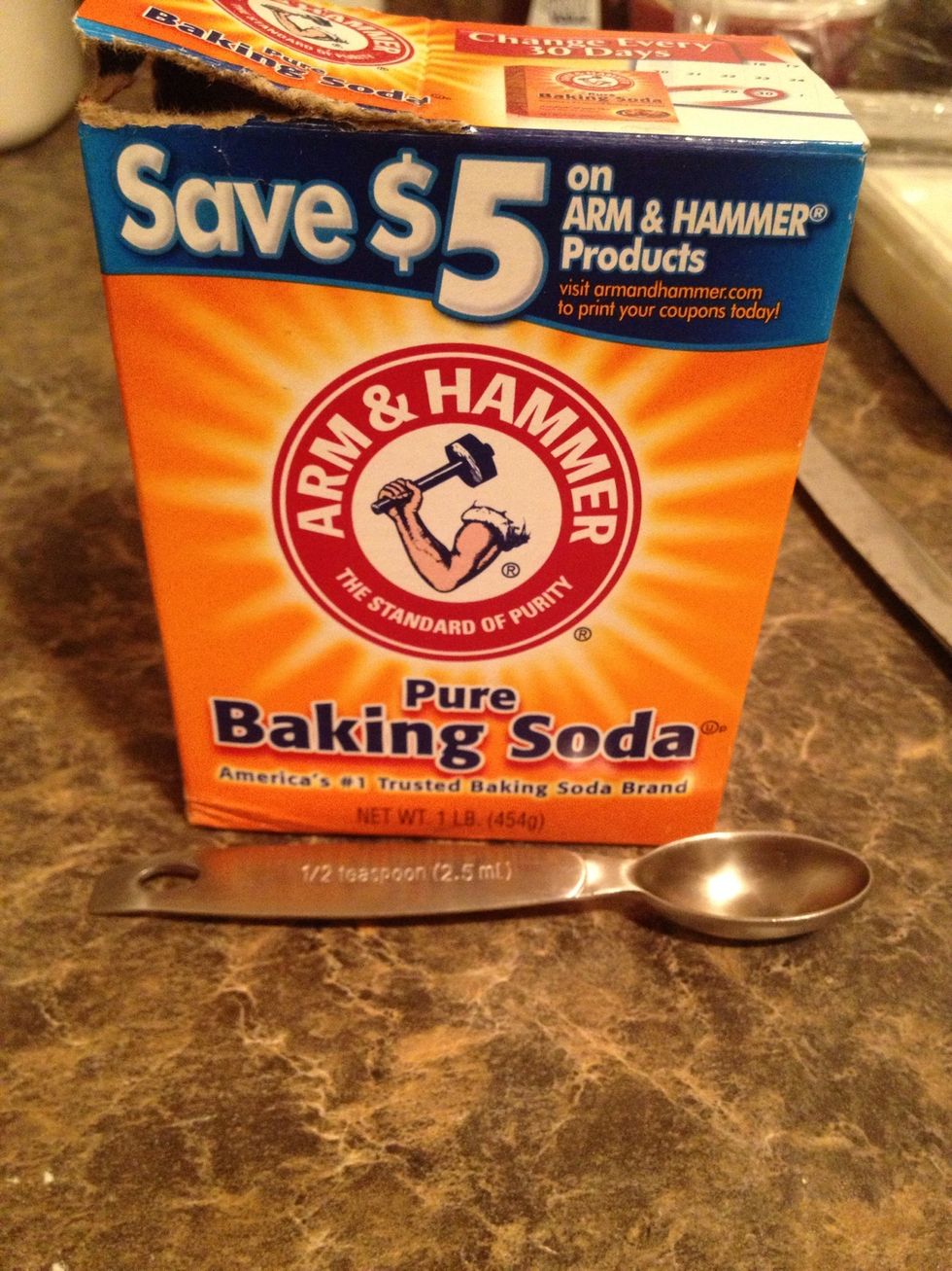 Add 1/2 teaspoon of baking soda. Don't confuse the two!!!