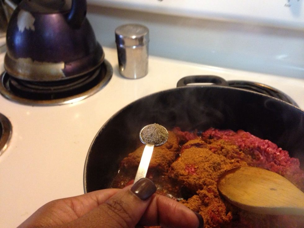 Add 1/2 teaspoon of black pepper.