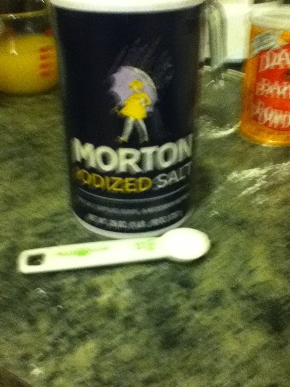 Add 1/2 teaspoon of coarse salt