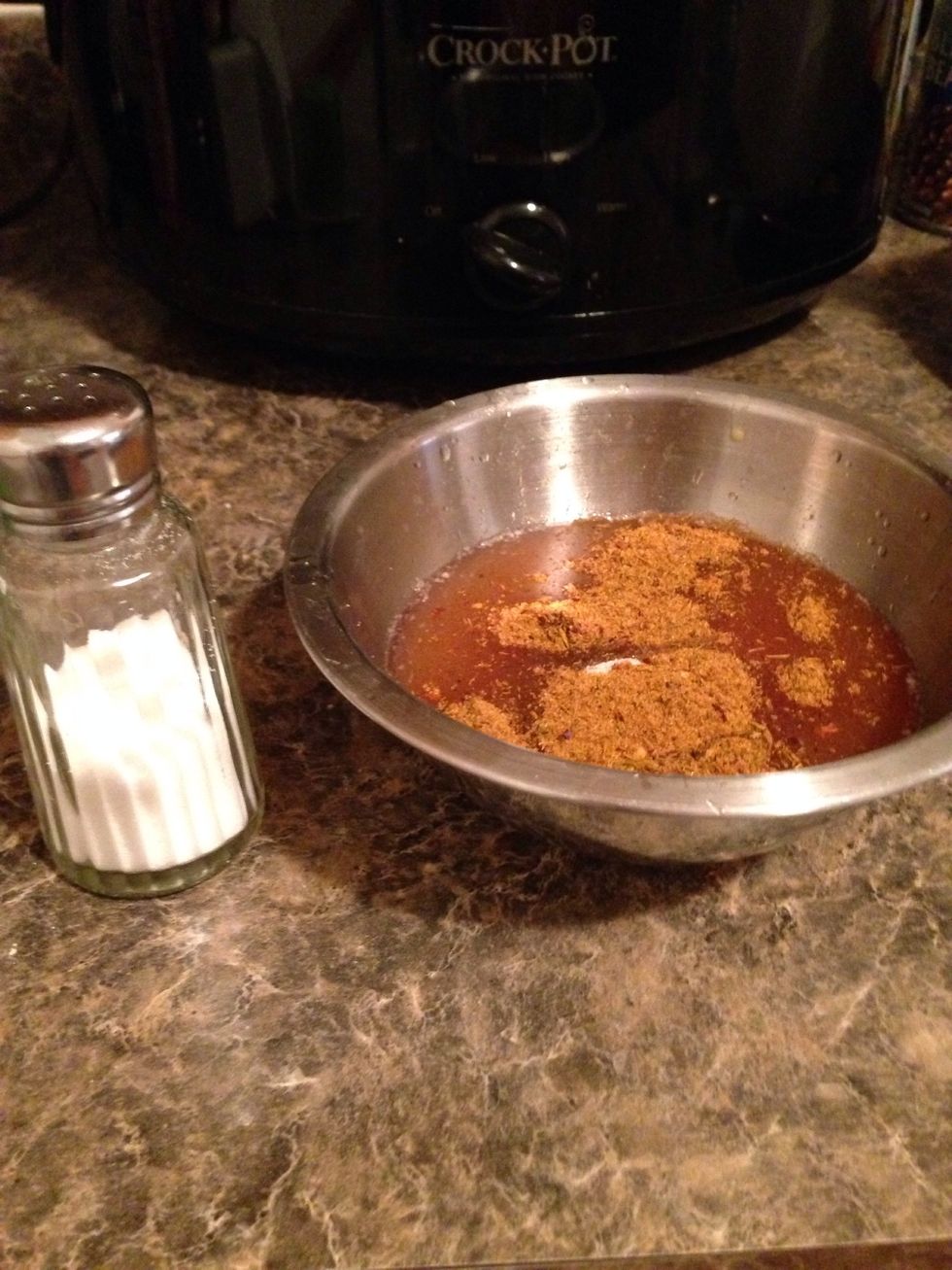 Add 1/2 teaspoon of salt.