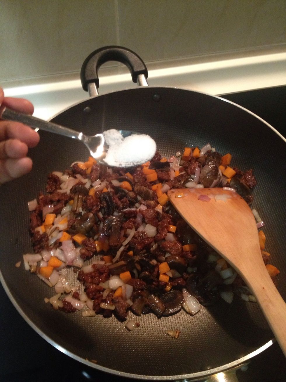 Add 1/2 teaspoon of salt.