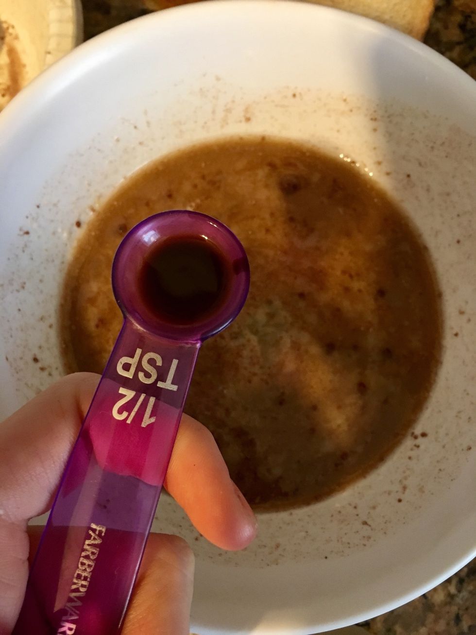 Add 1/2 teaspoon of vanilla extract