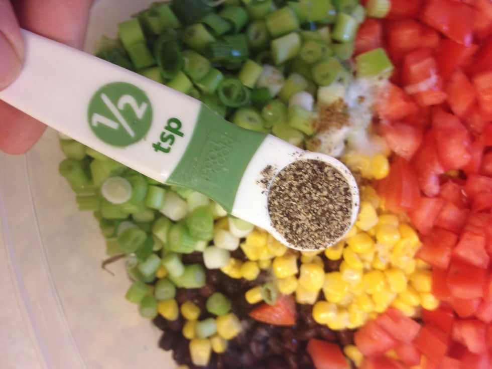 Add 1/2 tsp of black pepper.