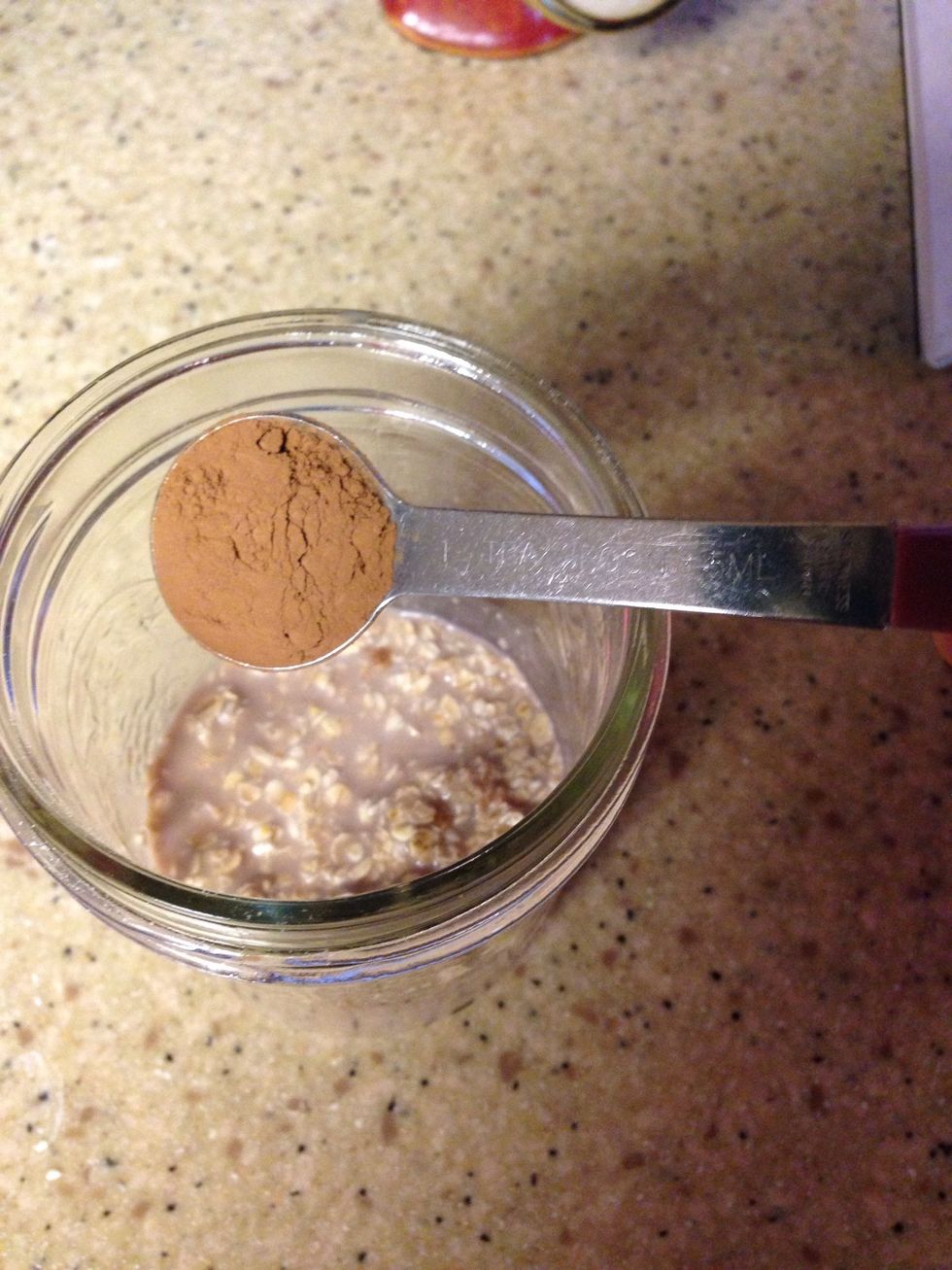 Add 1/2 tsp of coco powder.
