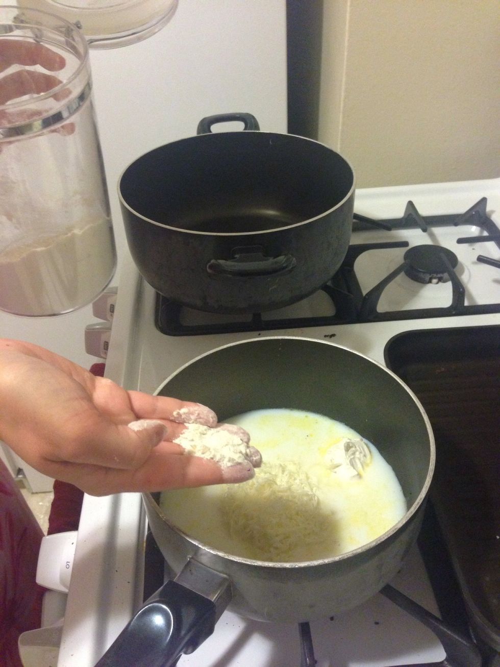 Add 1/2 tsp of flour to thicken the sauce.