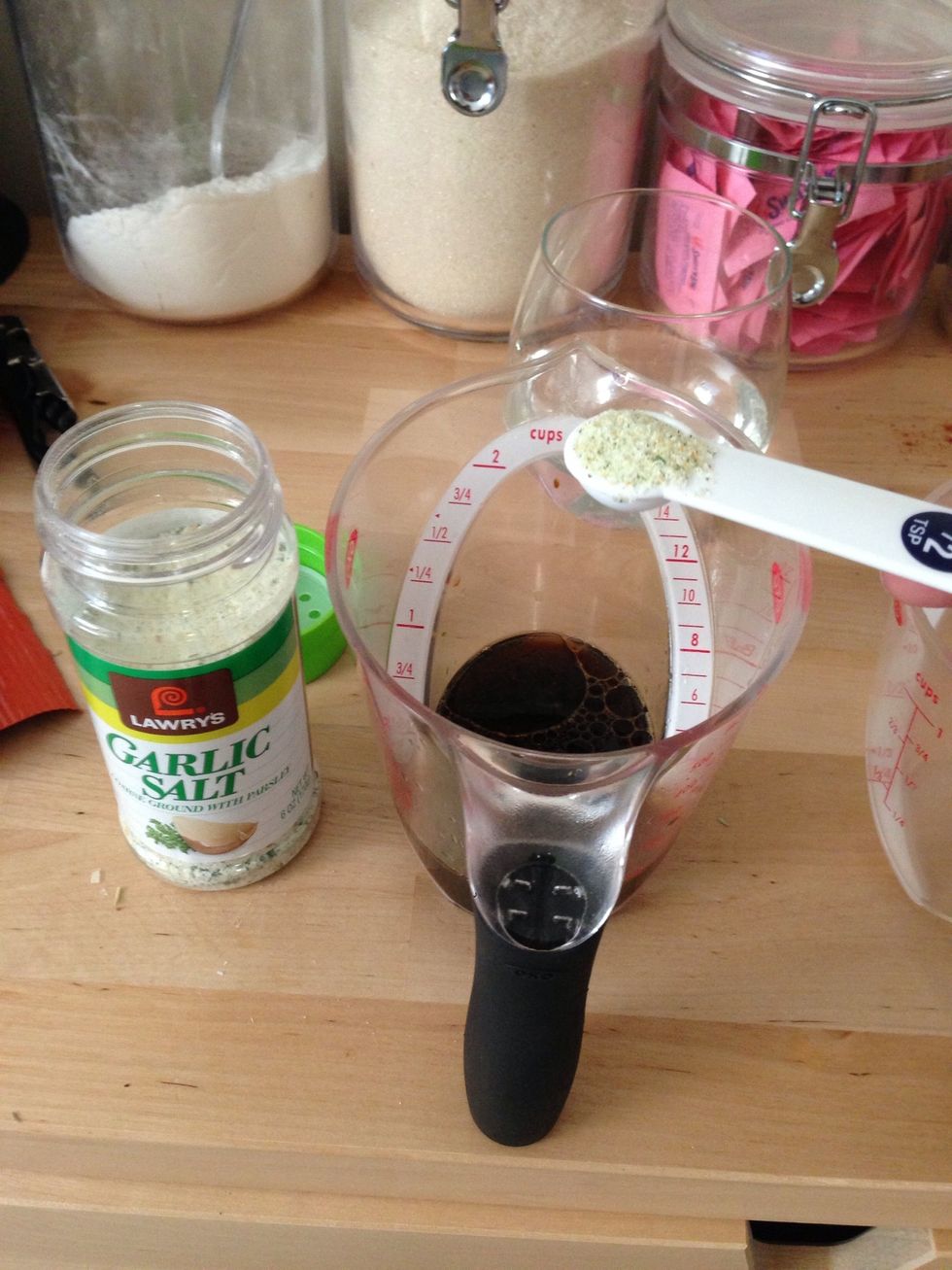 Add 1/2 tsp of garlic salt to the mixture.