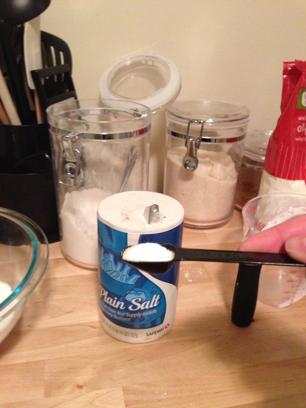 Add 1/2 tsp of salt to the mixture.