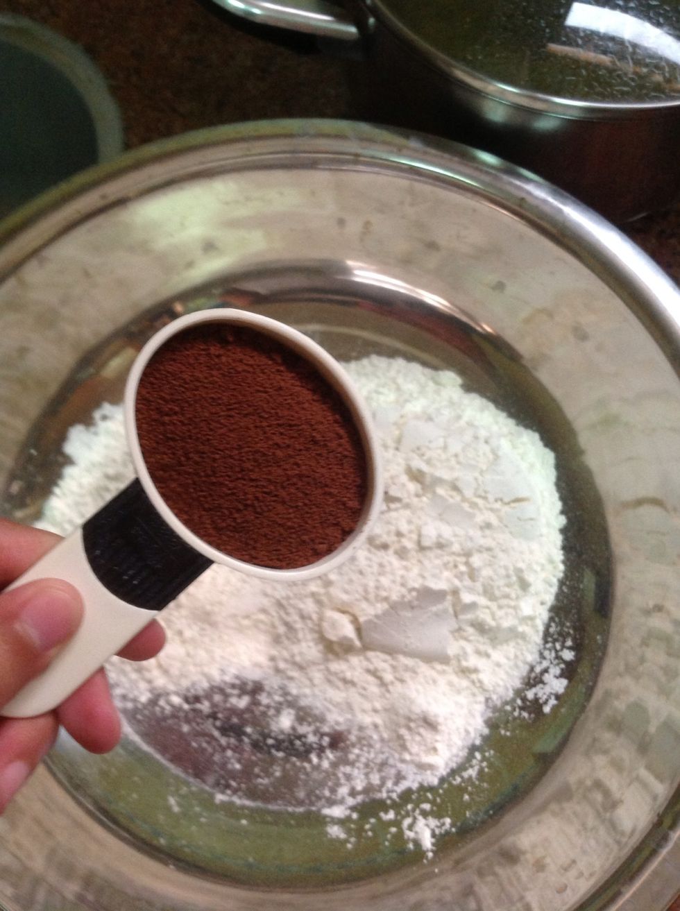 add 1/3 cup of coco powder