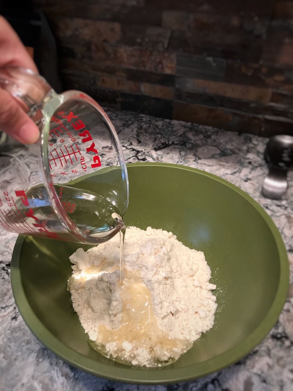 Add 1/3 cup of vegetable oil