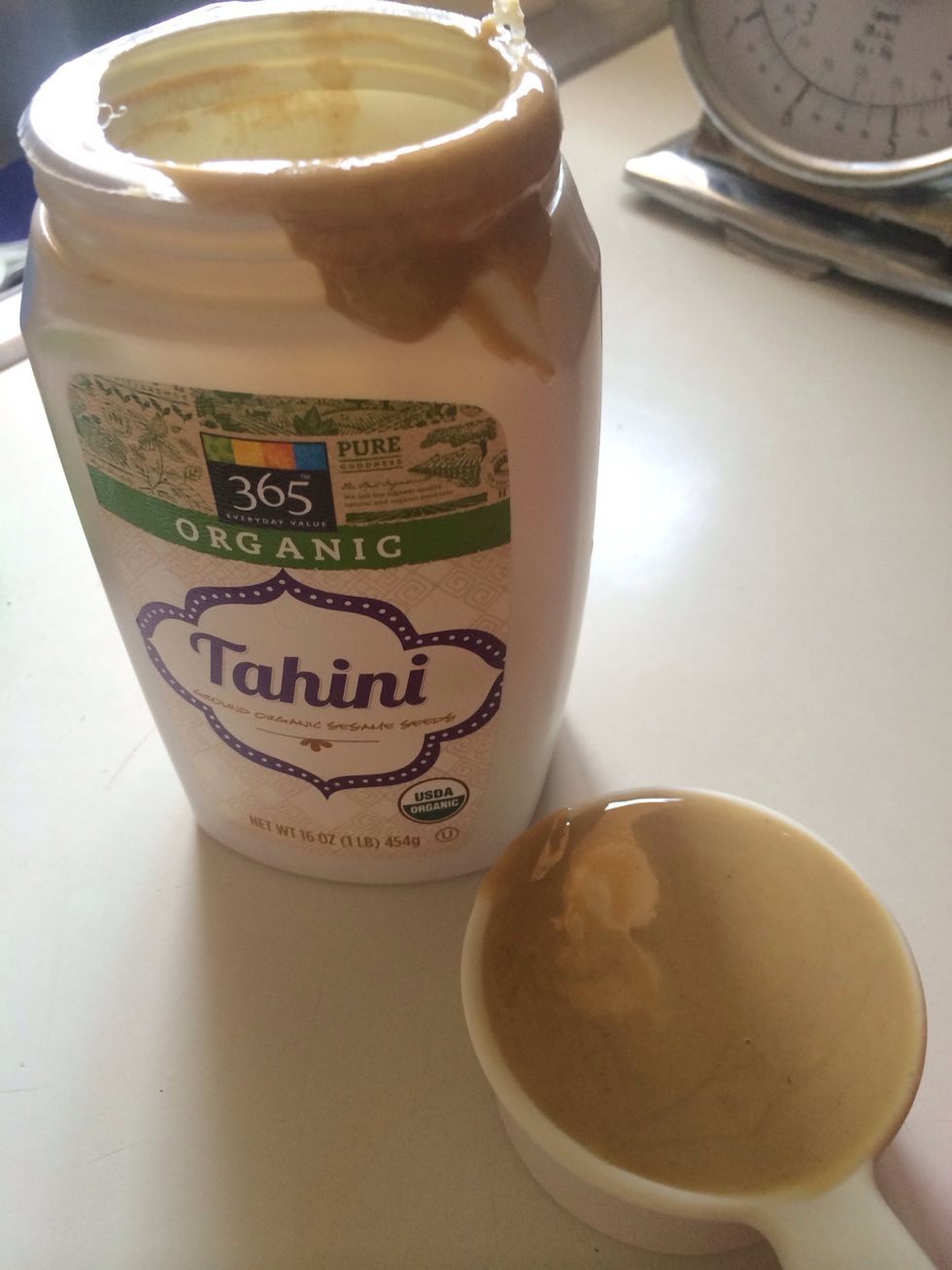 Add 1/3 cup Tahini