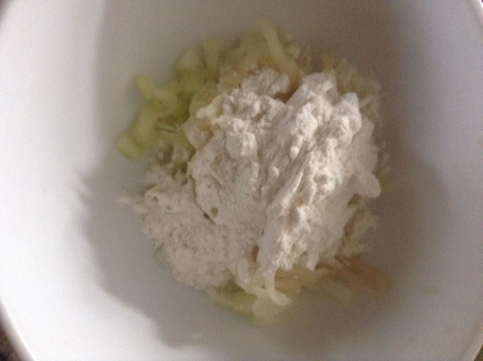 Add 1/4 all-purpose flour.