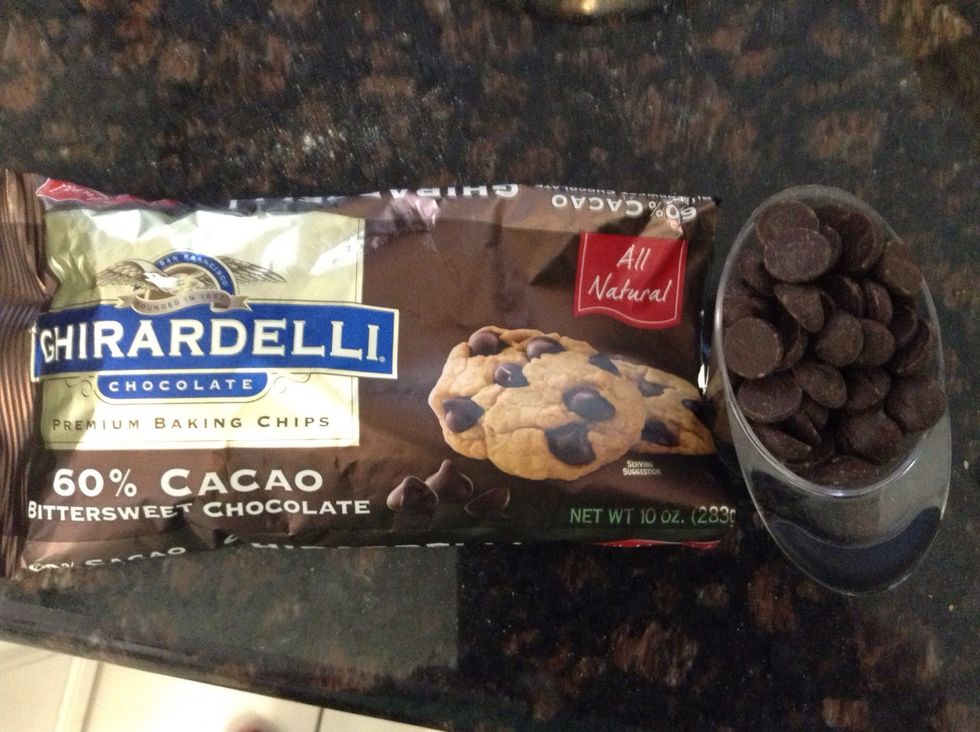 Add 1/4 cup cocoa chips to the batter. Mix with spatula until well combine.