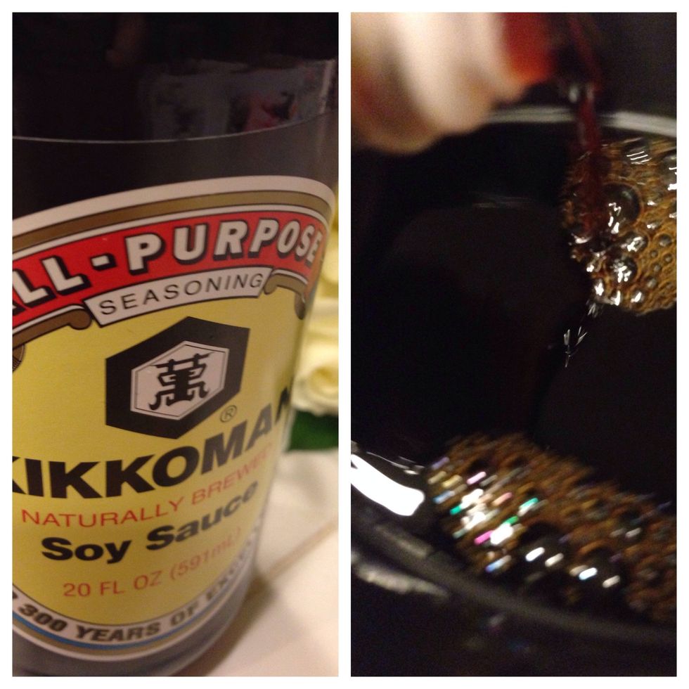 Add 1/4 cup of soy sauce