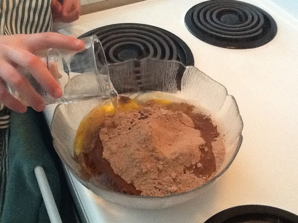 Add 1/4 cup of water