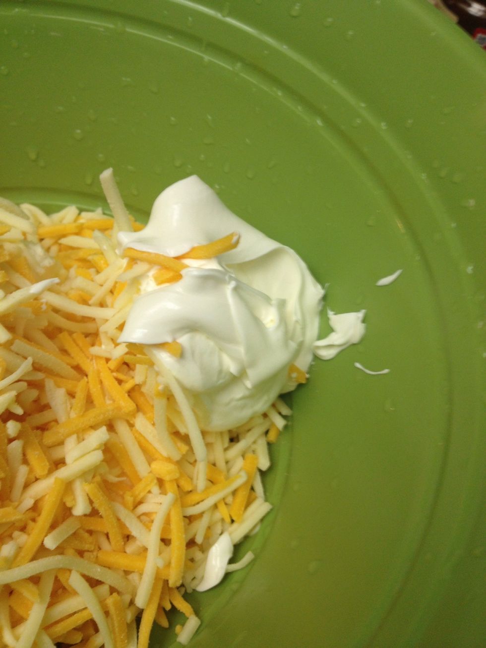 Add 1/4 cup sour cream