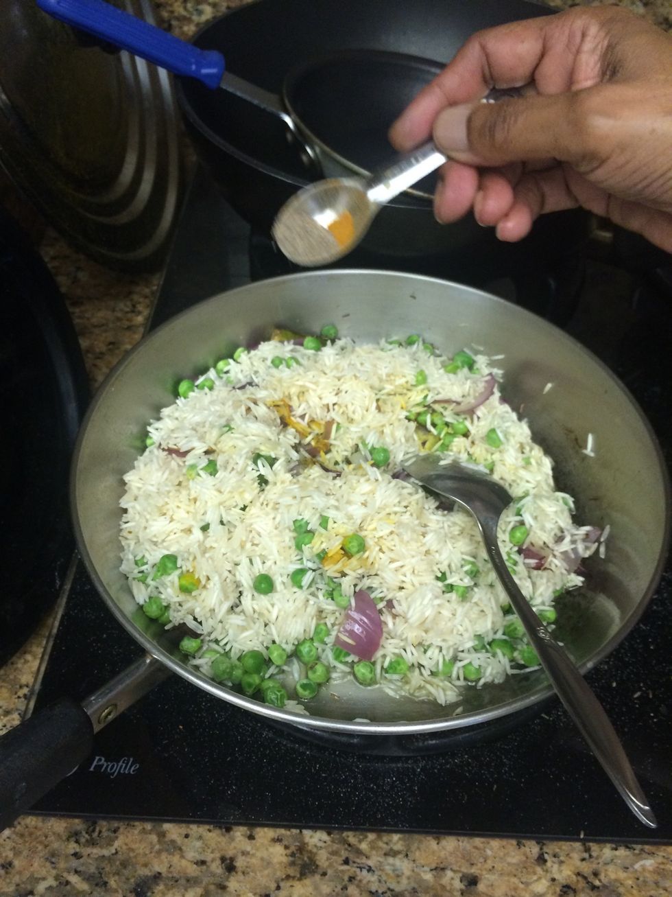 Add 1/4 teaspoon cardamon powder and 1/2 teaspoon of salt