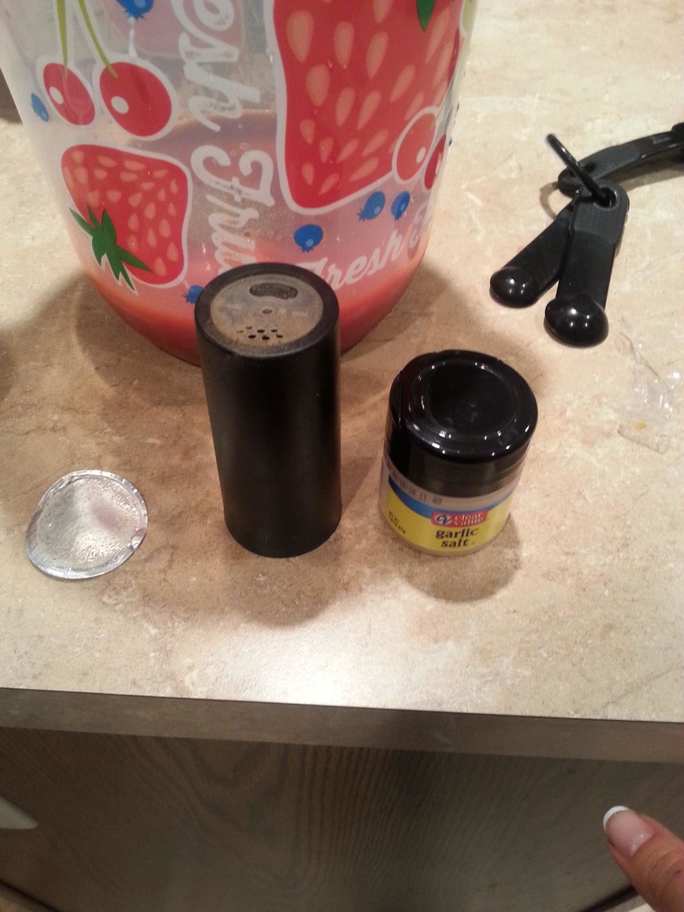 Add 1/4 teaspoon celery salt or garlic salt & 1/4 teaspoon ground black pepper.