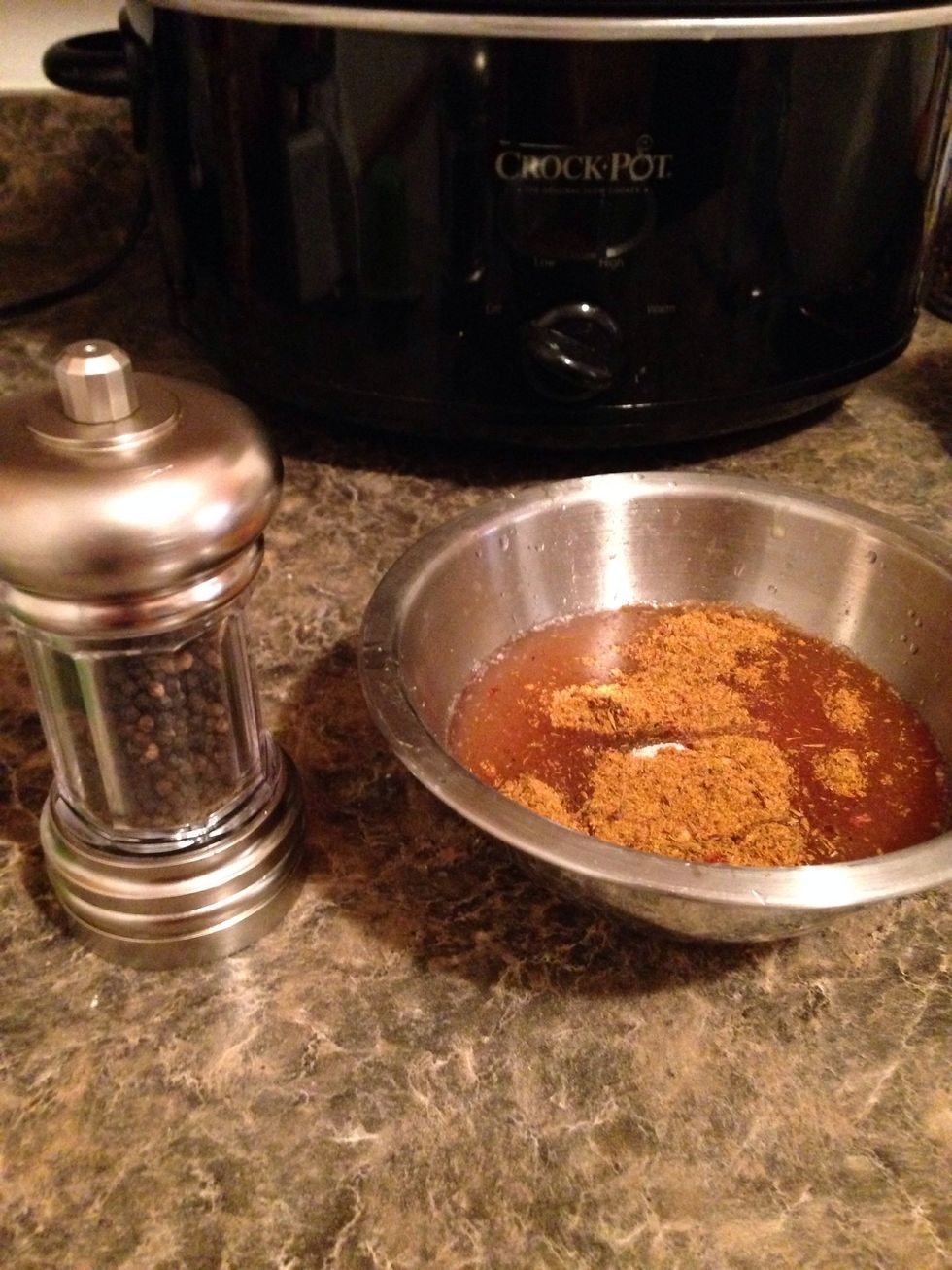 Add 1/4 teaspoon of ground pepper.