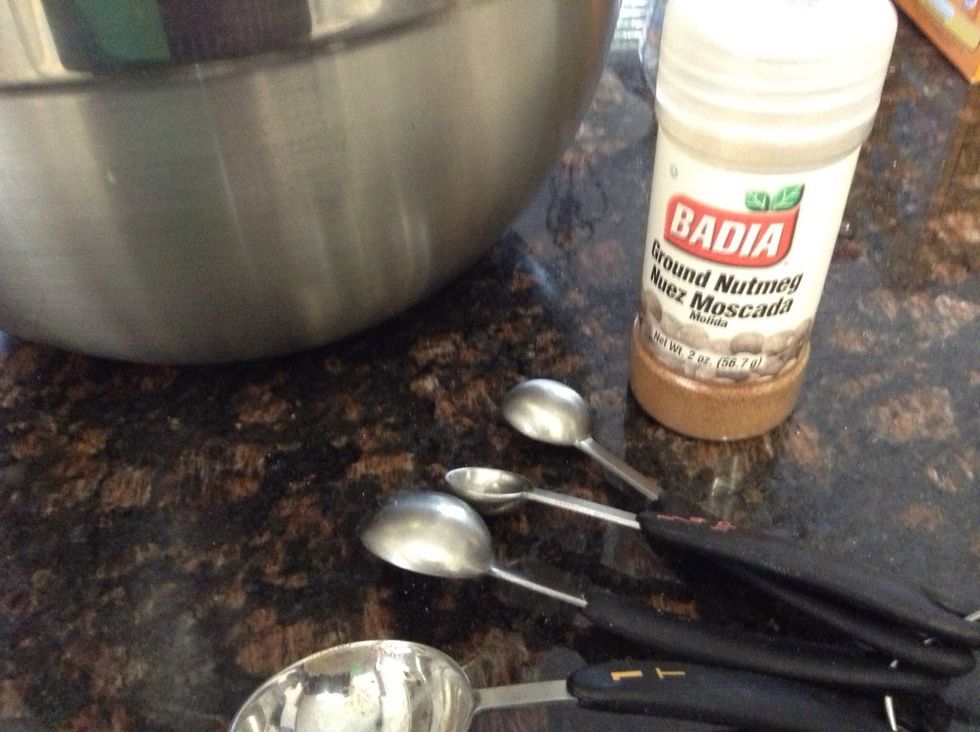 Add 1/4 tsp of ground nutmeg to the dry ingredients.