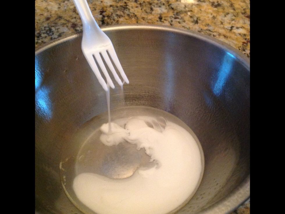 Add 1/8 cup of water use a fork to nead until it is it is mixed good