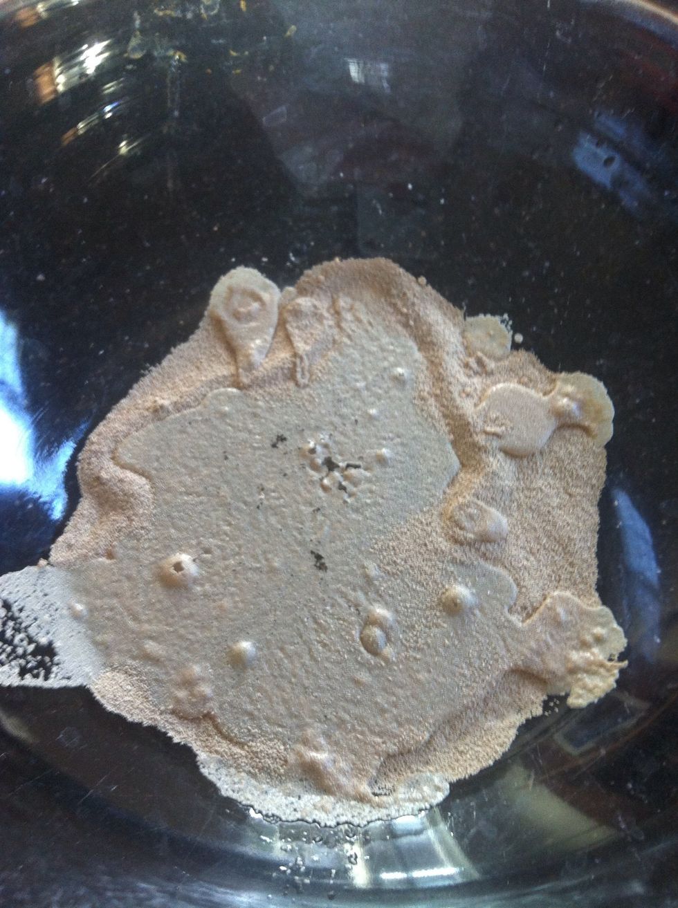 Add 1/8 cup warm water.