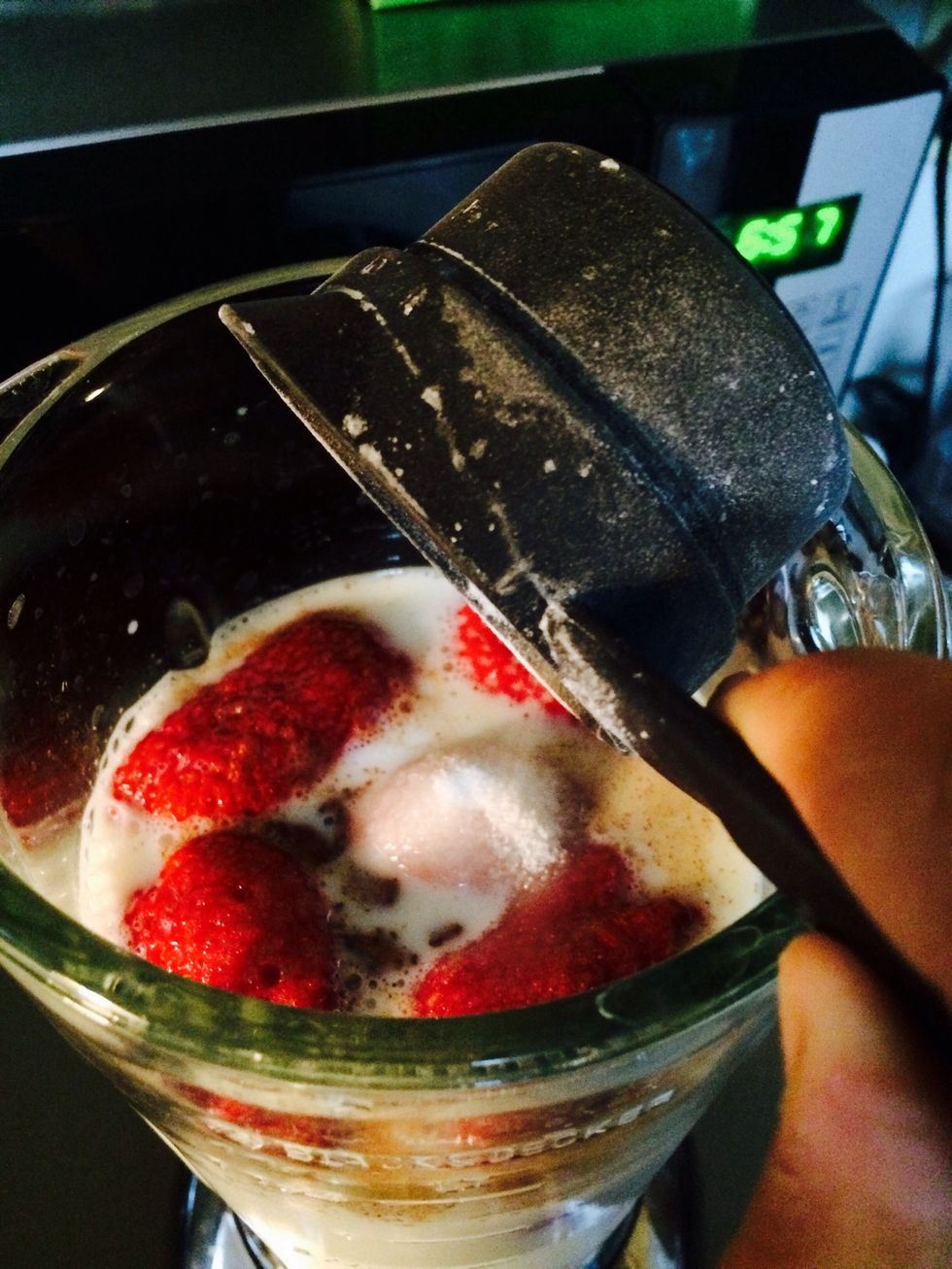 Add 1/8 of a cup of sugar