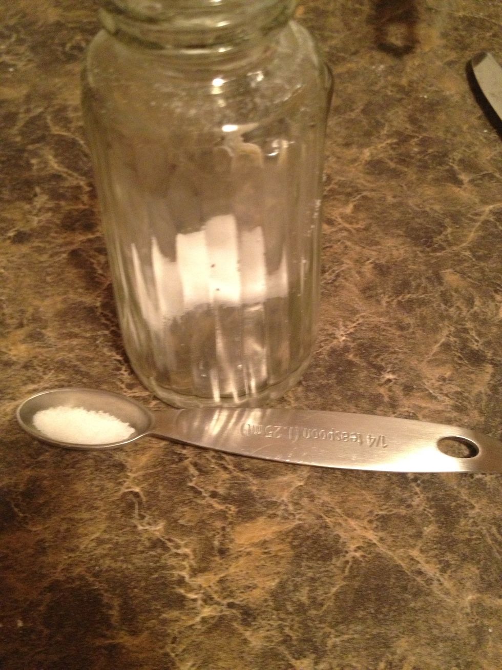 Add 1/8 teaspoon of salt.