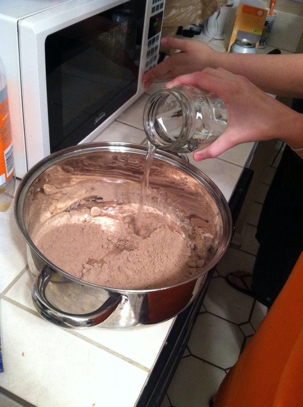 Add 1 and 1/4 cup of water
