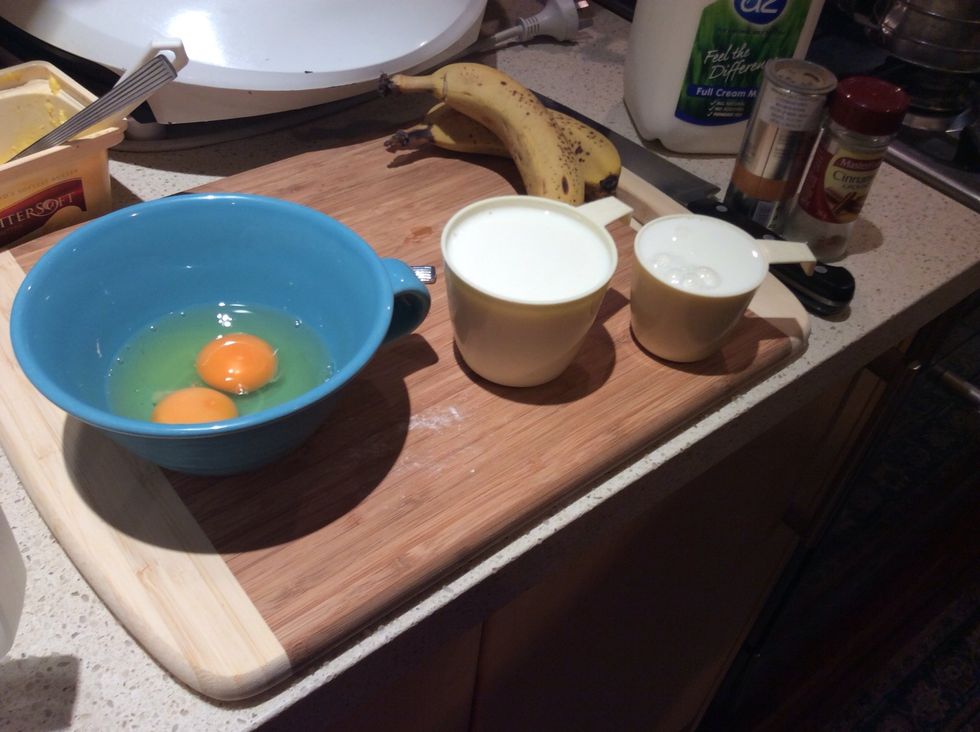 Add 1 and a half cups of milk