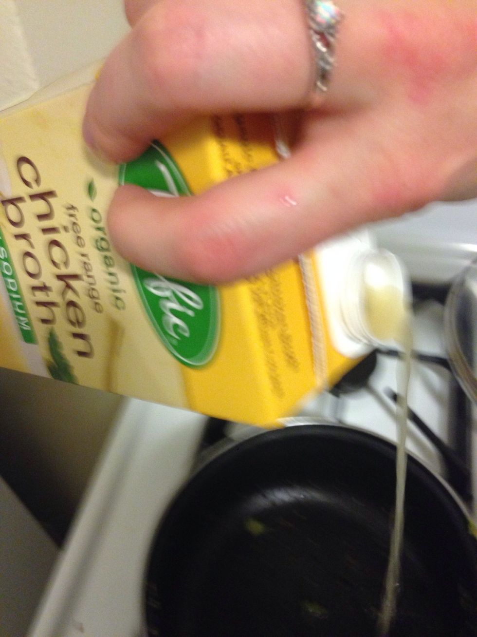 Add 1 cup chicken broth.