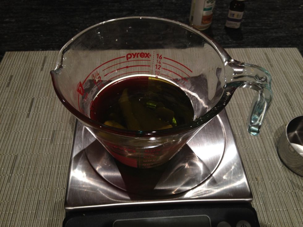 Add 1 cup of organic olive oil.