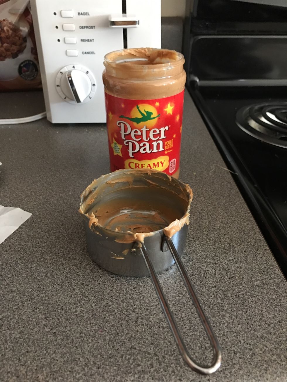 Add 1 cup of peanut butter and stir till smooth