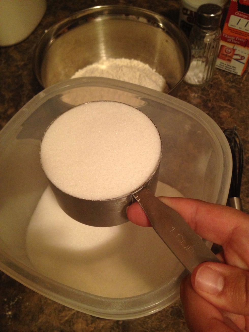 Add 1 cup of sugar and...
