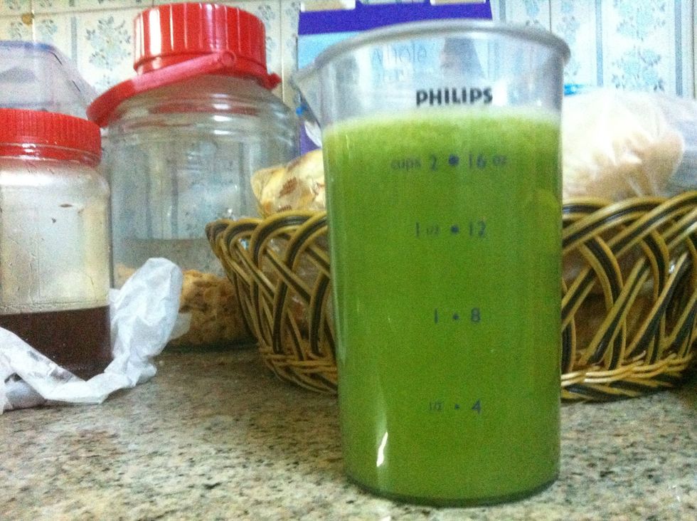 Add 1 cup of the syrup made at step 1.